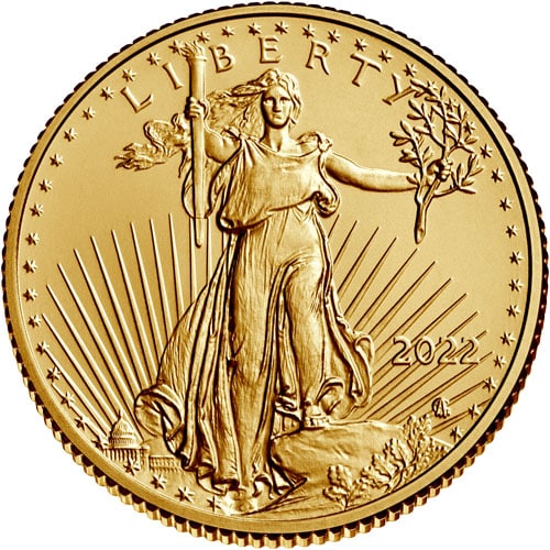Gold American Eagle 1/4 oz. Gem/BU (Random Year)