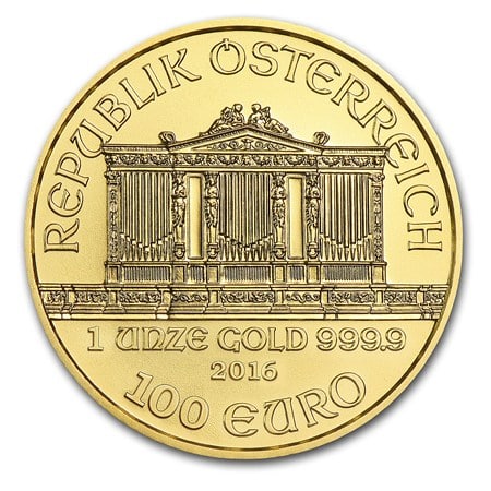 Gold Austrian Philharmonic 1 oz. Gem/BU