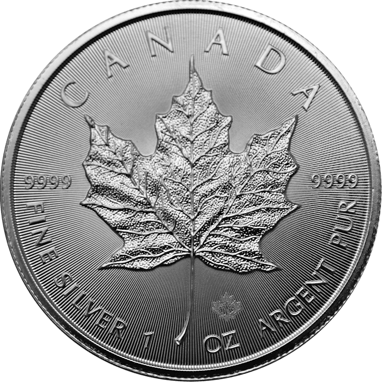 Silver Canadian Maple Leaf 1 oz. Gem/BU - Image 2