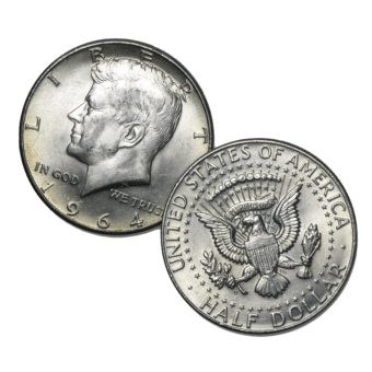 Silver United States Kennedy Half-Dollar 90% Circulated ($1 Face Value)