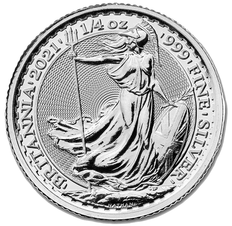 Silver Royal Mint Britannia 1/4 oz. 2021 Gem/BU