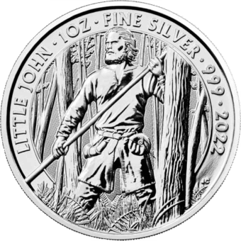 Silver Great Britain Little John 1 oz. 2022 Gem/BU