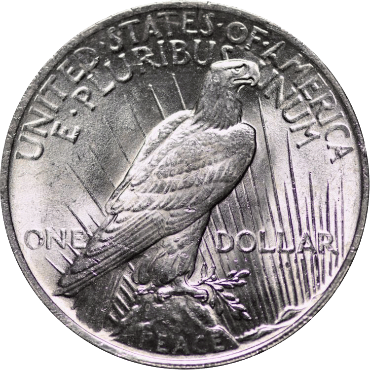 Silver United States Peace Dollar - Image 2