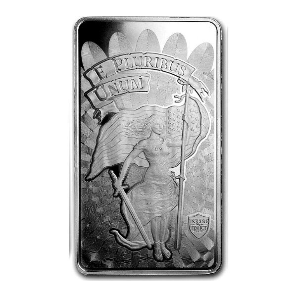Silver Liberty & Unity Bar 10 oz.