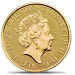 Gold Great Britain Year of The Dog 1/4 oz. 2018 Gem/BU - Image 2