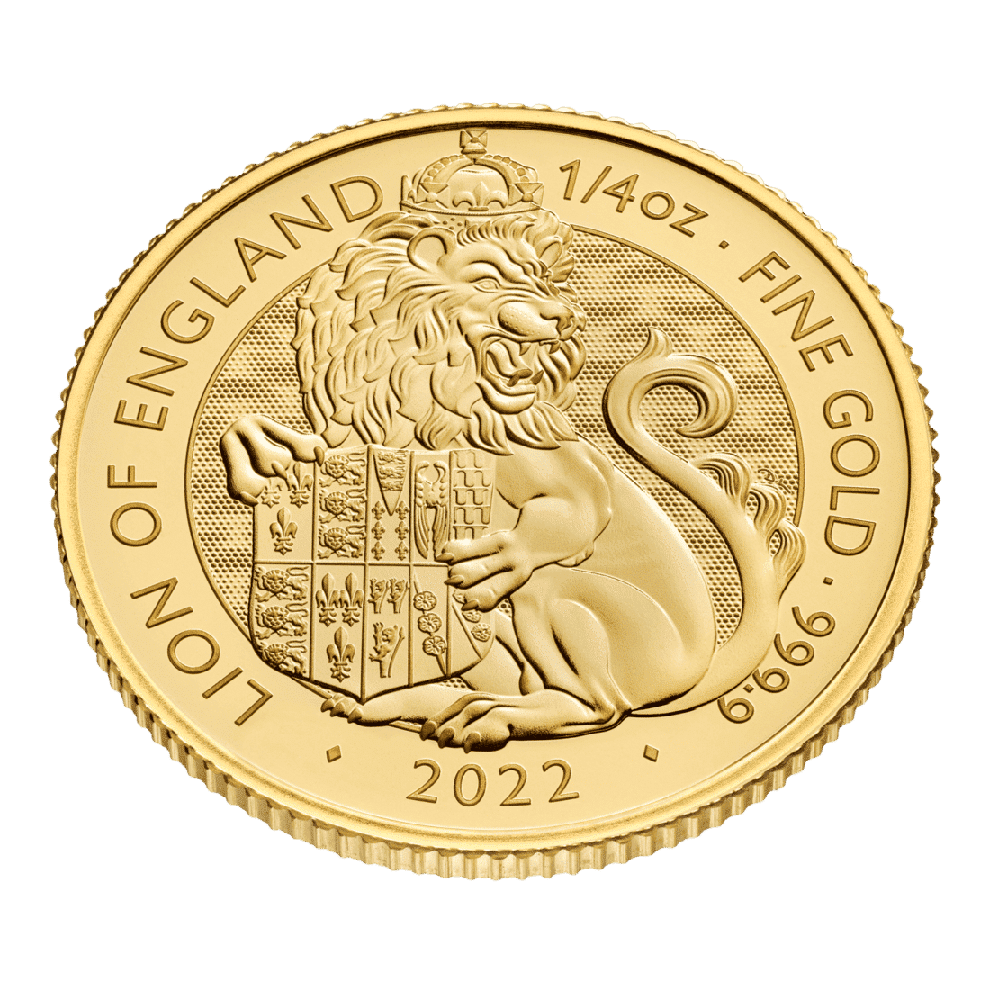 Gold Great Britain Tudor Beasts - Lion of England 1/4 oz. 2022 Gem/BU - Image 3