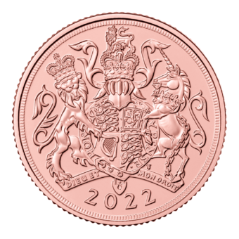 Gold British Sovereign Queen Elizabeth II 2022 Gem/BU
