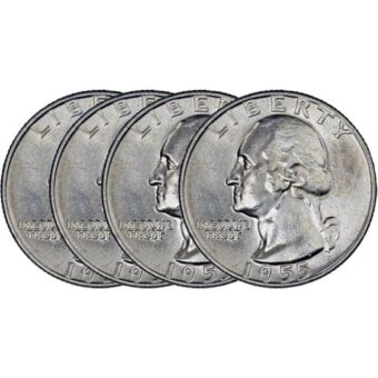 Silver United States Washington Quarters 90% Circulated ($1 Face Value)