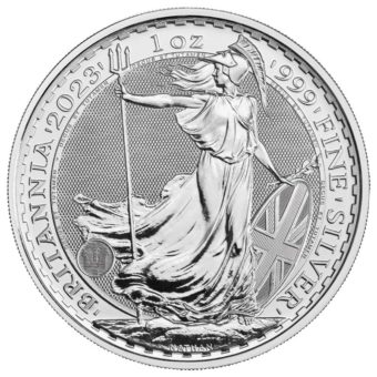Silver Great Britain Britannia 1 oz. 2023 Gem/BU - King Charles III