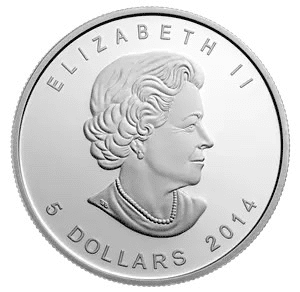 Silver Canadian Red-Tailed Hawk 1 oz. 2015 Gem/BU - Image 2