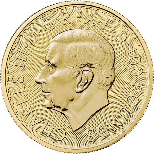 Gold Great Britain Britannia 1 oz. 2023 Gem/BU - King Charles III - Image 2