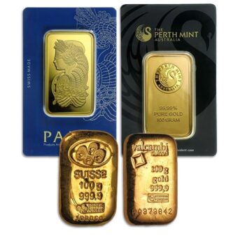 Gold Premium Hallmark Bar .9999 100 Grams