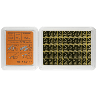 CombiBar weight 50g gold bar