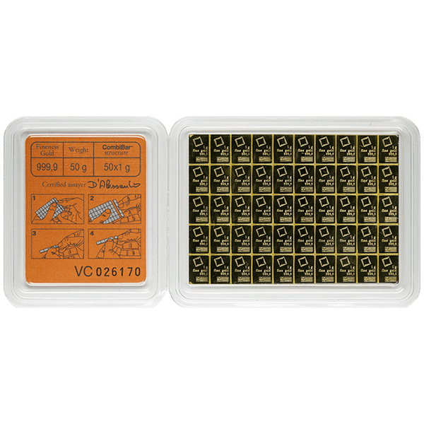 CombiBar weight 50g gold bar